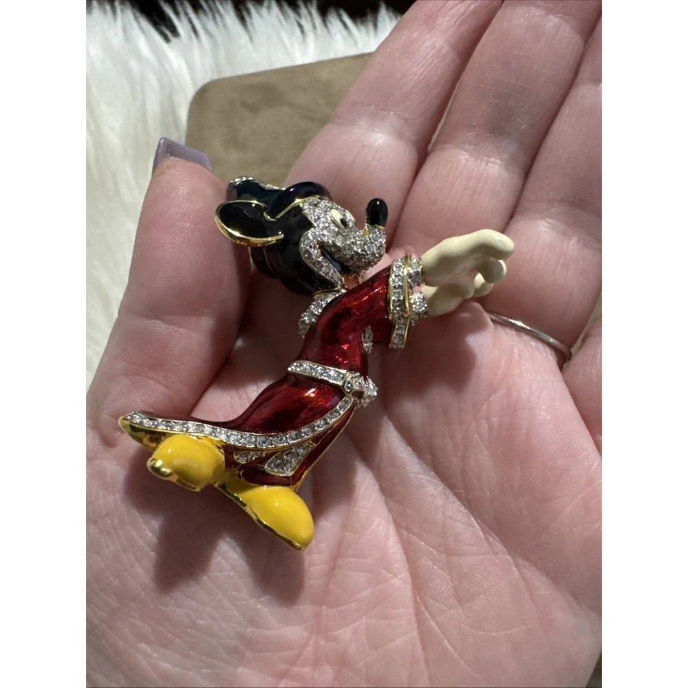Disney Arribas Brothers Swarovski® Crystal Sorcerer Mickey Jeweled Sm Figurine